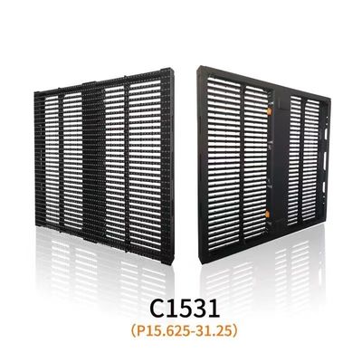 Ekran LED Przejrzysty P3.91-7.82mm 3840hz Mesh LED Ekran 1000*500mm Zewnętrzny