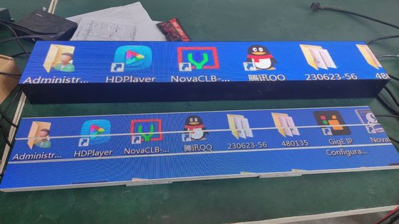 300*60mm P1.25 LED ekran na półce w sklepie COB GOB Aluminium Thin WiFi LED Screen